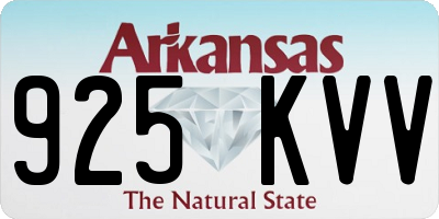 AR license plate 925KVV