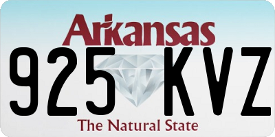 AR license plate 925KVZ