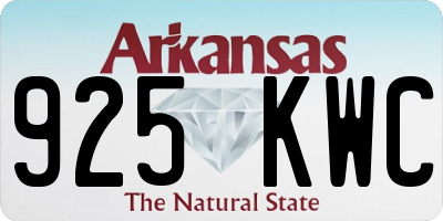 AR license plate 925KWC