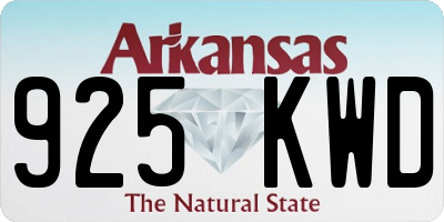 AR license plate 925KWD