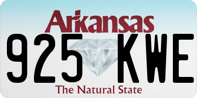 AR license plate 925KWE