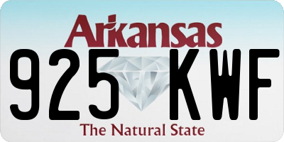 AR license plate 925KWF