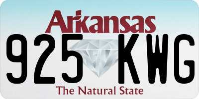 AR license plate 925KWG