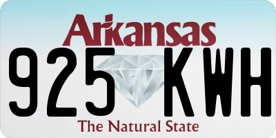 AR license plate 925KWH