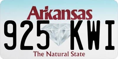 AR license plate 925KWI