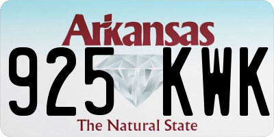 AR license plate 925KWK