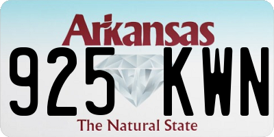 AR license plate 925KWN