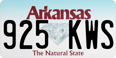 AR license plate 925KWS