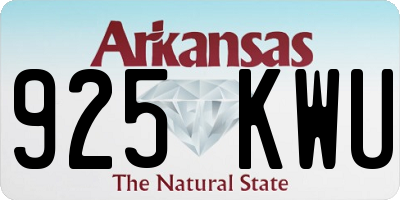 AR license plate 925KWU