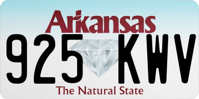 AR license plate 925KWV