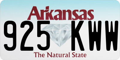 AR license plate 925KWW