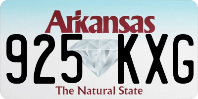AR license plate 925KXG