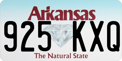 AR license plate 925KXQ