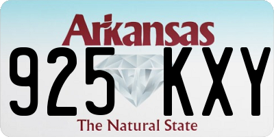 AR license plate 925KXY