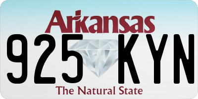 AR license plate 925KYN