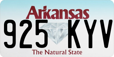 AR license plate 925KYV