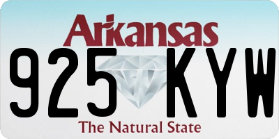 AR license plate 925KYW