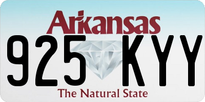 AR license plate 925KYY