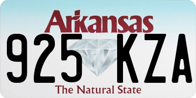 AR license plate 925KZA