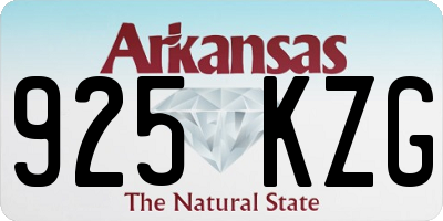 AR license plate 925KZG