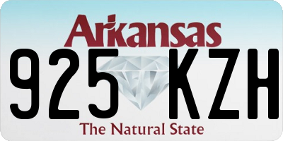 AR license plate 925KZH