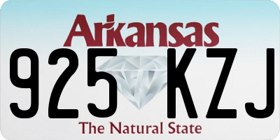 AR license plate 925KZJ