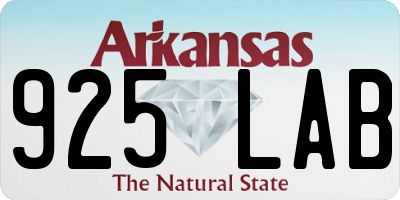 AR license plate 925LAB