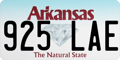 AR license plate 925LAE