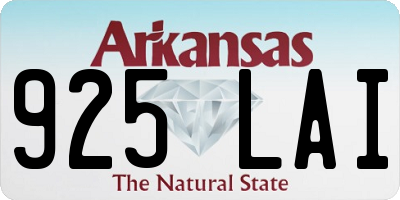 AR license plate 925LAI