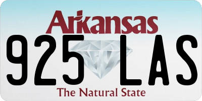 AR license plate 925LAS