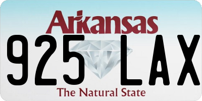 AR license plate 925LAX