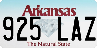 AR license plate 925LAZ