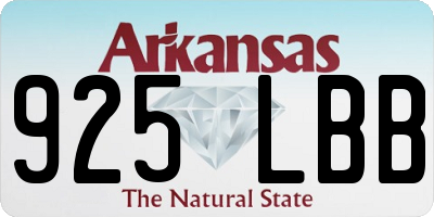 AR license plate 925LBB