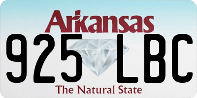 AR license plate 925LBC