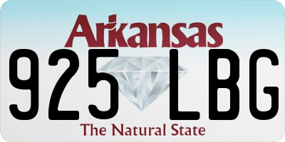 AR license plate 925LBG