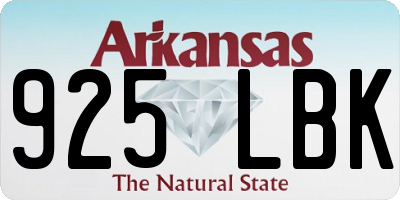 AR license plate 925LBK