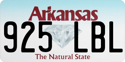 AR license plate 925LBL