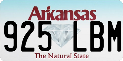 AR license plate 925LBM