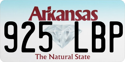 AR license plate 925LBP