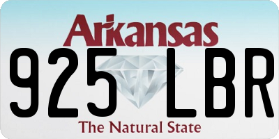 AR license plate 925LBR