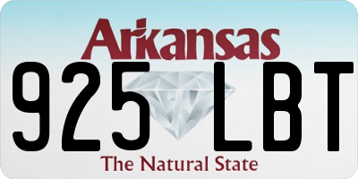 AR license plate 925LBT