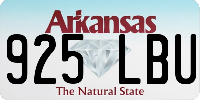 AR license plate 925LBU