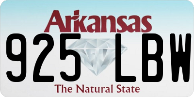 AR license plate 925LBW