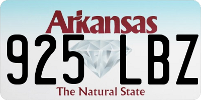 AR license plate 925LBZ