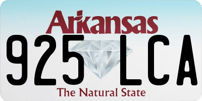 AR license plate 925LCA