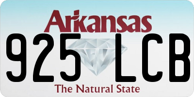 AR license plate 925LCB