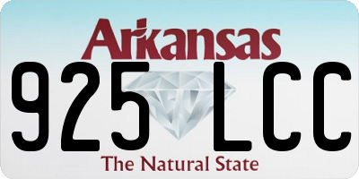 AR license plate 925LCC