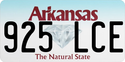 AR license plate 925LCE