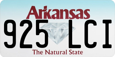 AR license plate 925LCI