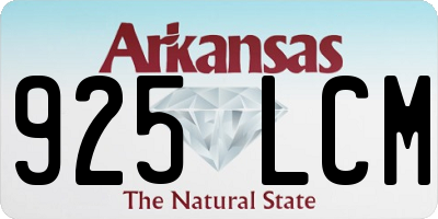 AR license plate 925LCM